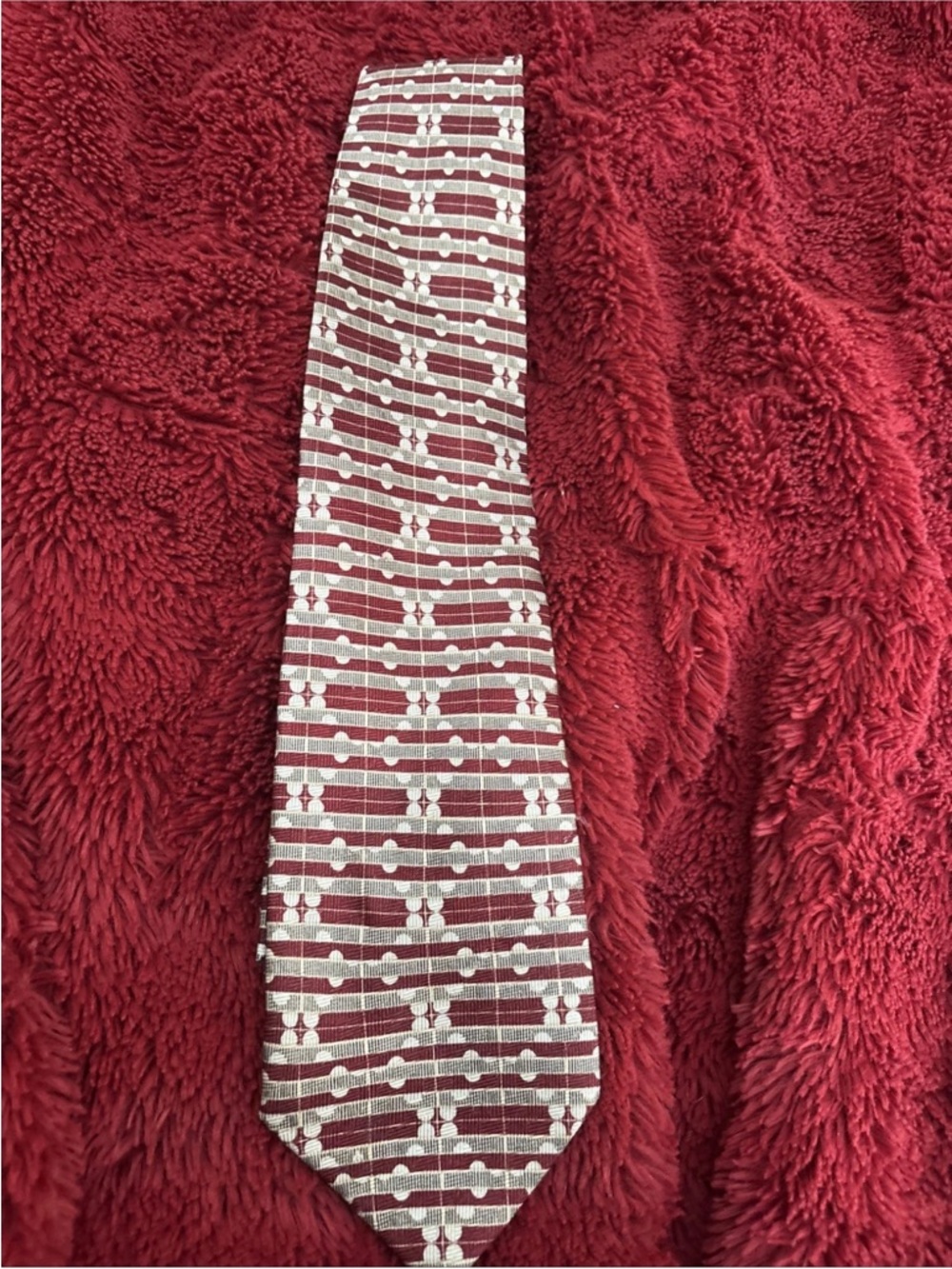Ron Chereskin Silk Tie Geometric Design Handmade